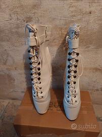 Stivaletti Fetish BDSM Ballet Heelless Boots (42)