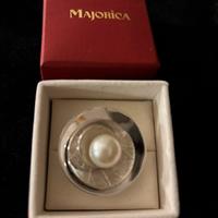 Grande anello con perla Majorica