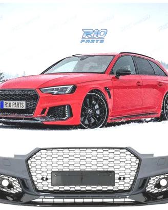 PARAURTI ANTERIORE AUDI A4 B9 15-19 LOOK RS4 PDC N