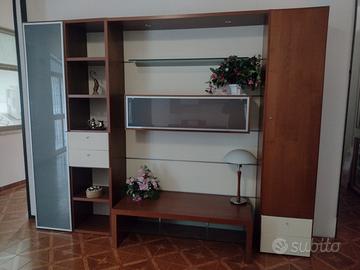 soggiorno Mig impiallacciato ciliegio e avorio