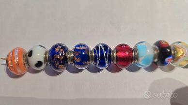 Charms originali in vetro di Murano e Argento 