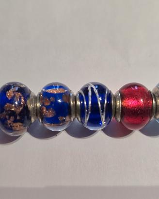 Charms originali in vetro di Murano e Argento 
