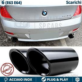 TERMINALI di Scarico NERI per BMW Serie 6 E63 E64
