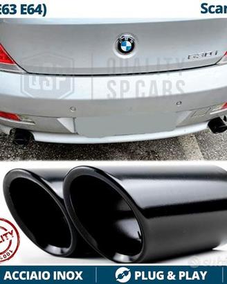 TERMINALI di Scarico NERI per BMW Serie 6 E63 E64