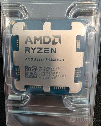 AMD Ryzen 7 9800X3D (Versione Tray) – Nuovo!