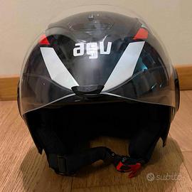 Casco Moto Jet AGV Fluid Nero