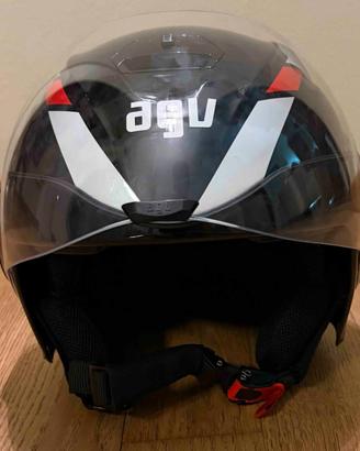 Casco Moto Jet AGV Fluid Nero