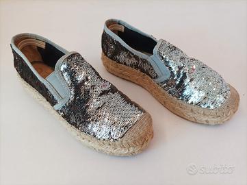 Espadrillas Vidorreta paillettes 36 nuove