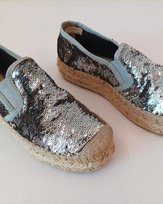 Espadrillas Vidorreta paillettes 36 nuove