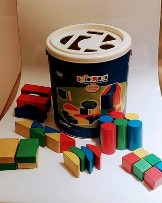 Spielmaus blocchi di costruzione in faggio 30 pz