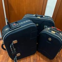 set di valigie blu prestige