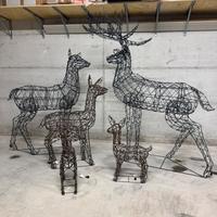 Famiglia di 5 renne per esterno