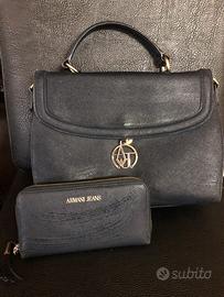 2 BORSE ARMANI jeans e portafoglio