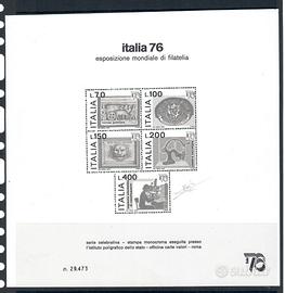 FOGLIETTO PUBBLICITARIO ITALIA 1976 2 LINEE DI REG