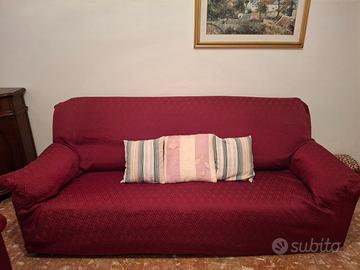 Divano 3 posti e poltrona sfoderabile 