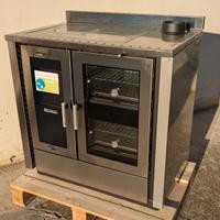 cucina economica 5 stelle legna doppio forno inox