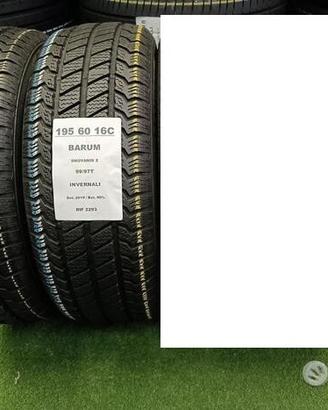 2 gomme 195 60 16C BARUM INV RIF2293