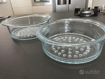 Vaporiera in vetro 24 cm