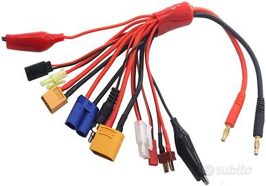 Adattatore Caricatore RC 10-in-1 con XT90 XT60 EC5