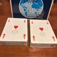 Carte poker Mondial del 1982 carte introvabili