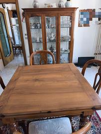Sala da pranzo Vetrina, tavolo e 4 sedie