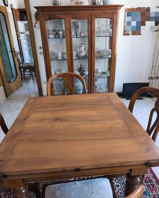 Sala da pranzo Vetrina, tavolo e 4 sedie