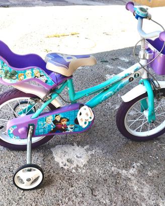 bici bimba delle frozen 3/7 anni in perffette cond