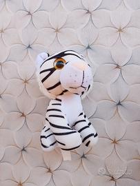 peluche tigre bianca a righe nere