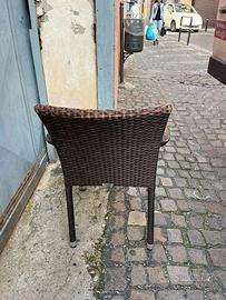 Poltroncina in rattan sintetico