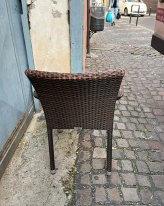 Poltroncina in rattan sintetico