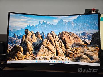 Monitor samsung odissey g5 27" curvo qled 2k 144hz
