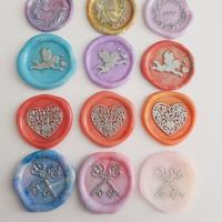 12 sigilli artigianali ceralacca cuore e amore