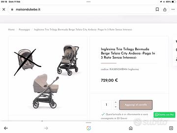 Trio Inglesina (senza il suo seggiolino, un altro)