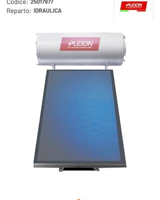 Bollitore solare scaldaacqua Pleion come nuovo