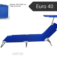 Lettino Mare con Tettuccio