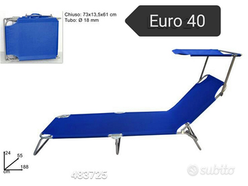 Lettino Mare con Tettuccio