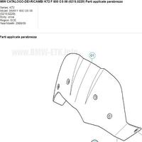 Parabrezza originale BMW F800GS