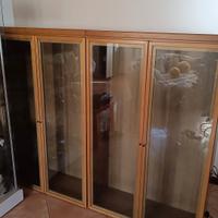 Coppia vetrine in legno