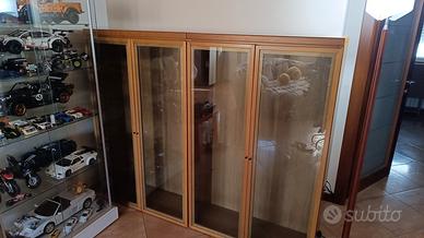 Coppia vetrine in legno