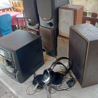 stereo  cassette altoparlanti casse 
