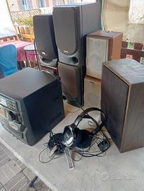 stereo  cassette altoparlanti casse 