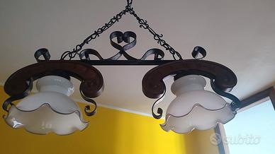 lampadario rustico a sospensione 