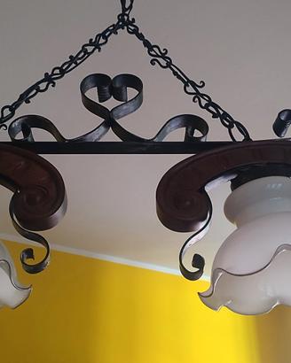 lampadario rustico a sospensione 