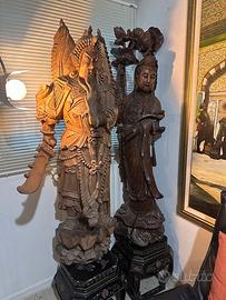 DUE ANTICHE SCULTURE CINESI