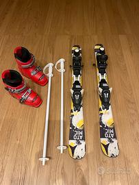 Sci scarponi bastincini bambini kit