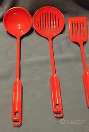 set di mestolo, schiumarola e paletta nuovi 
