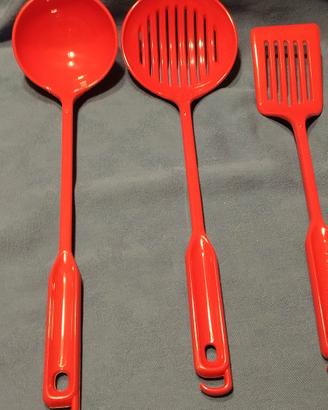 set di mestolo, schiumarola e paletta nuovi 
