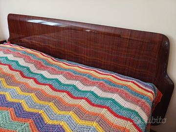 Letto  matrimoniale vintage anni 50