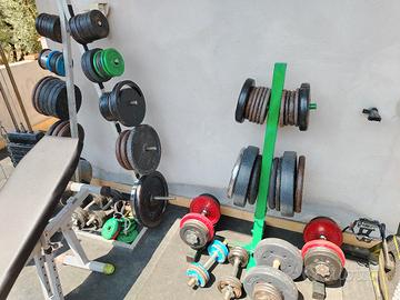 Pesi e dischi da palestra 