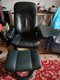 POLTRONA STRESSLESS CONSUL+POGGIAPIEDI+LEGGIO